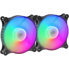 VENTILADOR AUXILIAR MFDUO 12 FRGB MARS GAMING